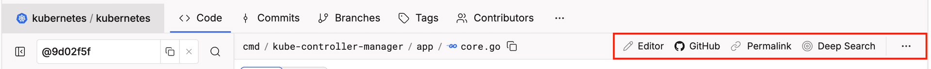 Code Search Actions